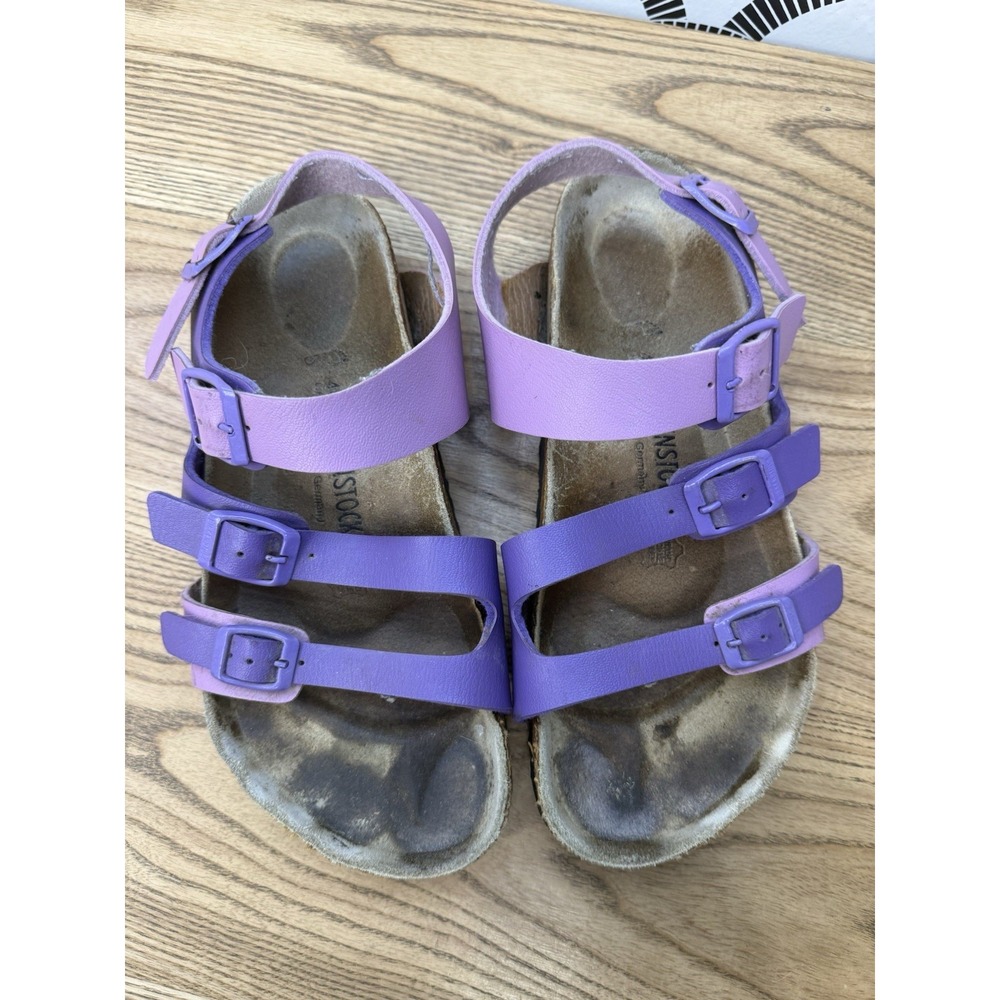 Birkenstock Papillio Florida Purple 3 Strap Back Strap Sandals Women's 9 EU 40 - Picture 2 of 10